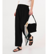 PANTALÓN CROPPED DE TIRO ALTO CON BOLSILLOS | MULAYA