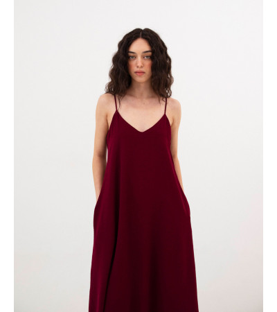 VESTIDO LARGO BÁSICO DE TIRANTES | MULAYA