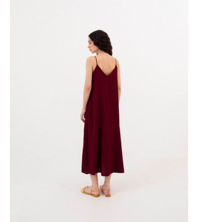 VESTIDO LARGO BÁSICO DE TIRANTES | MULAYA