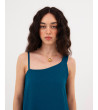 VESTIDO MIDI ASIMÉTRICO CON DOBLE TIRANTE | MULAYA