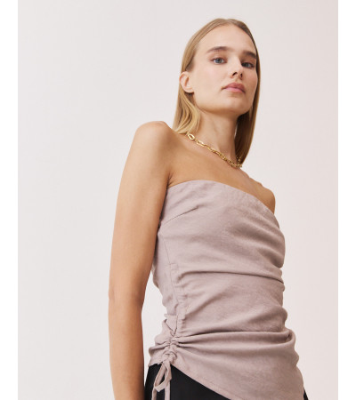 TOP BANDEAU FRUNCIDO CREMALLERA | MULAYA