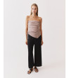 TOP BANDEAU FRUNCIDO CREMALLERA | MULAYA