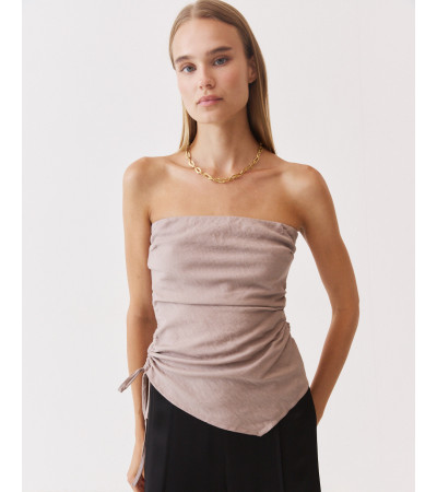 TOP BANDEAU FRUNCIDO CREMALLERA | MULAYA
