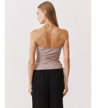 TOP BANDEAU FRUNCIDO CREMALLERA | MULAYA