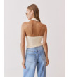 TOP HALTER PUNTO ESCOTE V ESPALDA ABIERTA | MULAYA