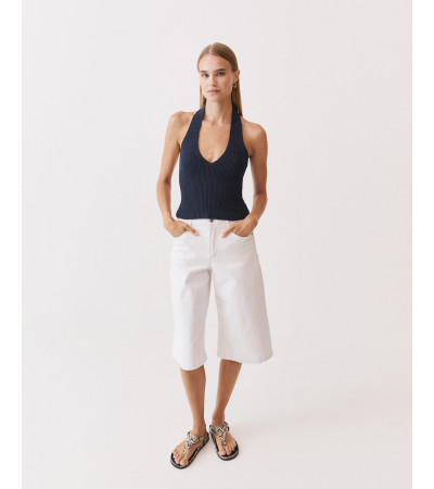 TOP HALTER PUNTO ESCOTE V ESPALDA ABIERTA | MULAYA