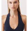 TOP HALTER PUNTO ESCOTE V ESPALDA ABIERTA | MULAYA