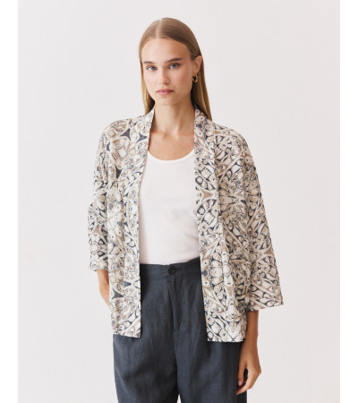 KIMONO ESTAMPADO GEOMÉTRICO BRILLANTE | MULAYA