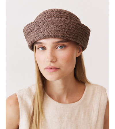 SOMBRERO PILLBOX RAFIA VUELTA | MULAYA