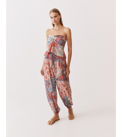 PANTALÓN BOMBACHO ESTAMPADO BRILLANTE | MULAYA