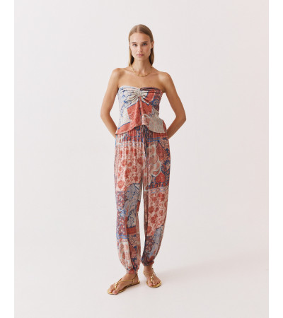 PANTALÓN BOMBACHO ESTAMPADO BRILLANTE | MULAYA