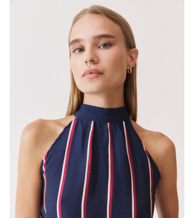 TOP HALTER RAYAS VOLANTES LAZADA | MULAYA