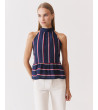 TOP HALTER RAYAS VOLANTES LAZADA | MULAYA