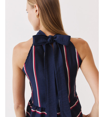 TOP HALTER RAYAS VOLANTES LAZADA | MULAYA