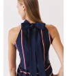 TOP HALTER RAYAS VOLANTES LAZADA | MULAYA