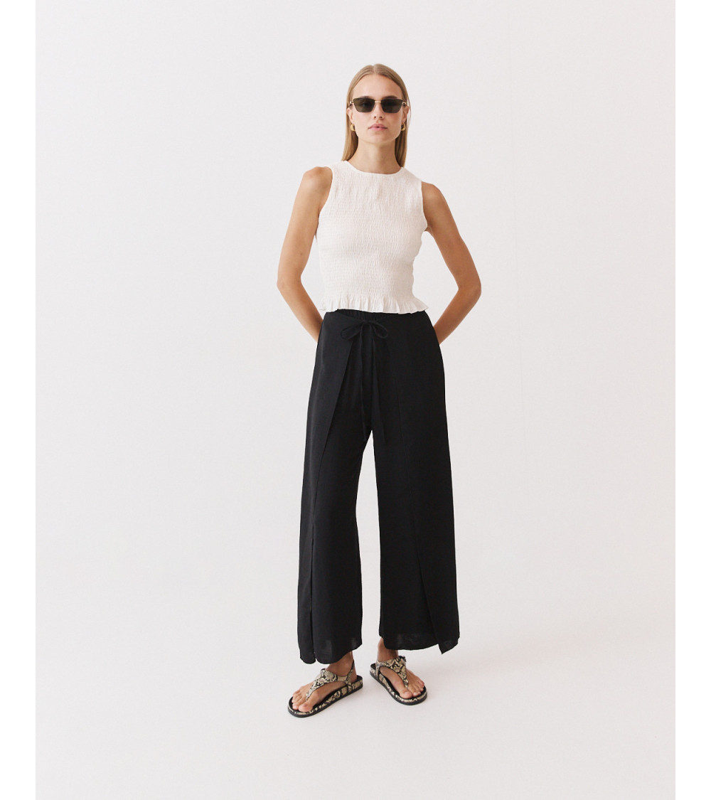 PANTALÓN PAREO WIDE LEG LAZADO | MULAYA