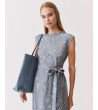 VESTIDO MIDI LAZADA ESTAMPADO FLORES | MULAYA