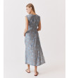 VESTIDO MIDI LAZADA ESTAMPADO FLORES | MULAYA