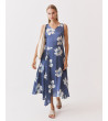 VESTIDO ESTAMPADO FLORAL MIDI EVASÉ | MULAYA