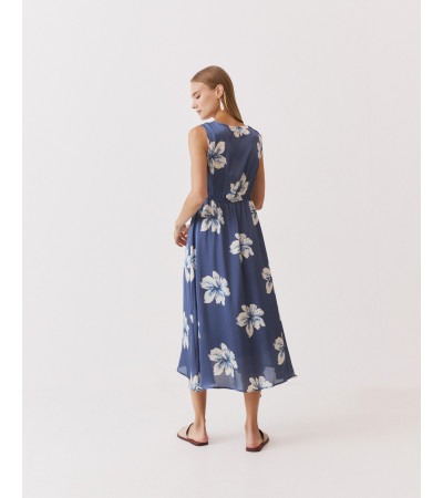 VESTIDO ESTAMPADO FLORAL MIDI EVASÉ | MULAYA