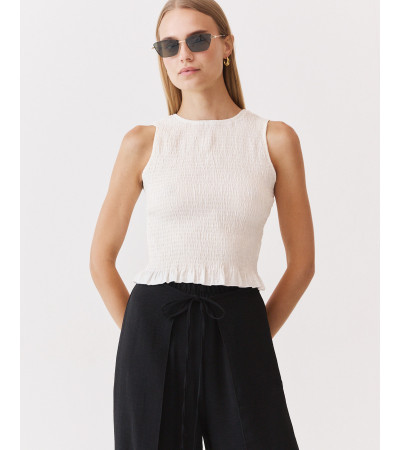 TOP FRUNCIDO PANAL ABEJA VOLANTES | MULAYA
