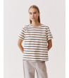CAMISETA RAYAS MANGA CORTA ALGODÓN BICOLOR | MULAYA