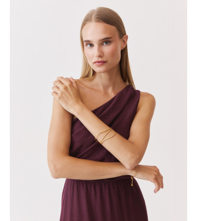 BRAZALETE MULTILINEAS AJUSTABLE ACERO | MULAYA