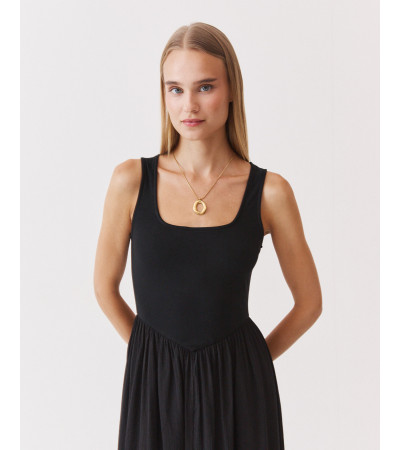 COLLAR COLGANTE OVALADO ACERO | MULAYA