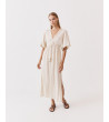VESTIDO DE VISCOSA CON DETALLES DE ONDAS Y CONCHAS | MULAYA