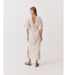 VESTIDO DE VISCOSA CON DETALLES DE ONDAS Y CONCHAS | MULAYA