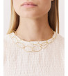 COLLAR DE ESLABONES OVALADOS EN ACERO DORADO | MULAYA