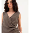 TOP CRUZADO CON BROCHE PLATEADO | MULAYA