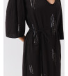 VESTIDO LARGO CON BORDADOS DE LENTEJUELAS | MULAYA