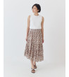 FALDA MIDI ASIMÉTRICA ESTAMPADA CON VOLANTES | MULAYA