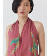 TOP HALTER ESTAMPADO CON ESCOTE EN V | MULAYA