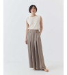 PANTALÓN WIDE LEG SATINADO CON BOTONES Y PINZAS | MULAYA