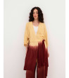 KIMONO LARGO CON EFECTO DEGRADÉ Y CINTURÓN | MULAYA