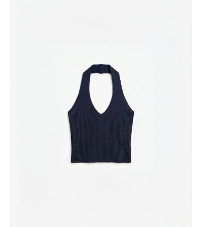 TOP HALTER PUNTO ESPALDA ABIERTA | MULAYA