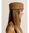 SOMBRERO PILLBOX EFECTO RAFIA ESTRUCTURADO | MULAYA
