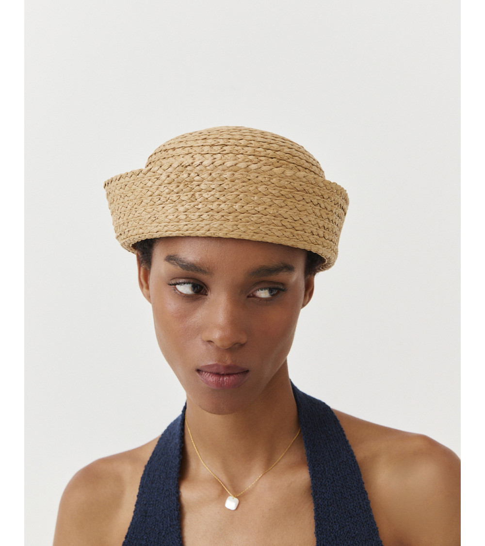SOMBRERO PILLBOX RAFIA VUELTA | MULAYA