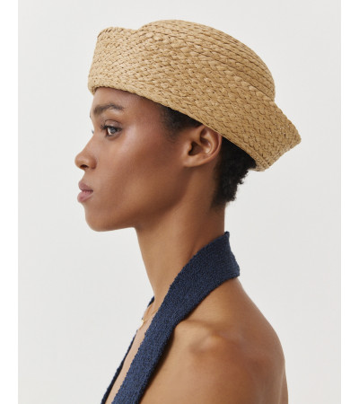 SOMBRERO PILLBOX RAFIA VUELTA | MULAYA