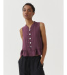 TOP RAYAS CUELLO MAO ALAMARES VOLANTES | MULAYA