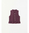 TOP RAYAS CUELLO MAO ALAMARES VOLANTES | MULAYA