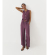 TOP RAYAS CUELLO MAO ALAMARES VOLANTES | MULAYA