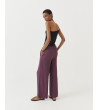 PANTALÓN WIDE LEG RAYAS VISCOSA LINO | MULAYA