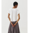 BLUSA ESCOTE BOTONES MANGA CORTA ASIMÉTRICA | MULAYA