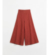 PANTALÓN PALAZZO JACQUARD PRETINA V | MULAYA
