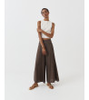 PANTALÓN PALAZZO JACQUARD PRETINA V | MULAYA