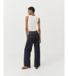 JEANS WIDE LEG BORDADOS CON EYELETS | MULAYA