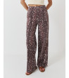 PANTALÓN WIDE LEG ANIMAL PRINT DENIM | MULAYA
